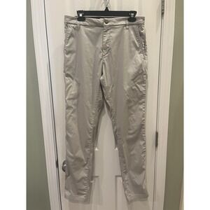 Birddogs Pants Mens 32x32 Beige Performance Athleisure Golf‎ Stretch FLAWS/READ